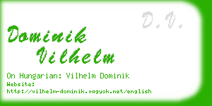 dominik vilhelm business card